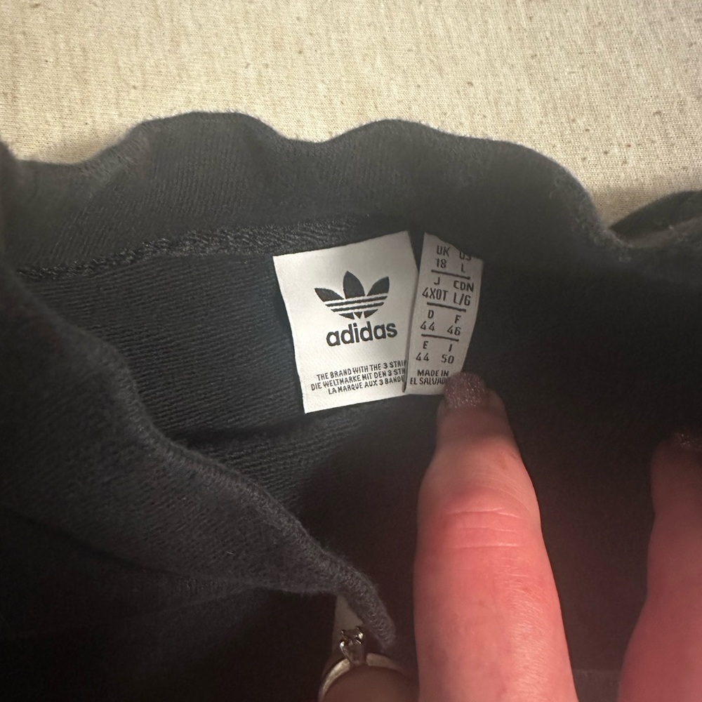 Adidas Black Crewneck Top